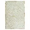 BAUHAUS Kayoom Echtlederteppich Dazzle Elfenbein, L X B: 230 X 160 Cm, 100 % Leder