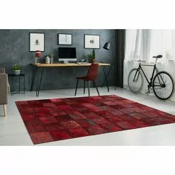 BAUHAUS Kayoom Echtlederteppich Viola Rot, 290 X 200 Cm, 100 % Echtleder -Angebote Fliesen Verkäufe 12 5323
