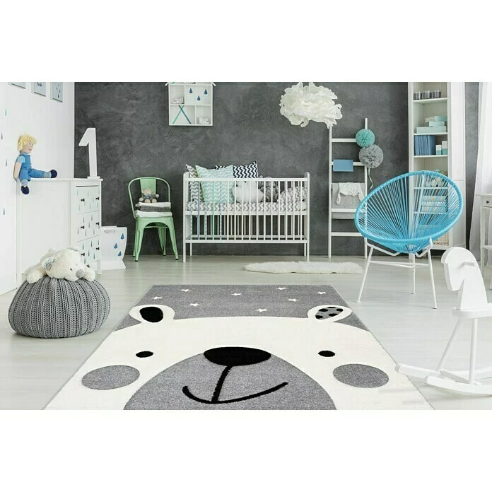 BAUHAUS Kayoom Kurzflorteppich Bär Silber, 170 X 120 Cm, 100 % Polypropylen 4 BAUHAUS Kayoom Kurzflorteppich Bär Silber, 170 X 120 Cm, 100 % Polypropylen – Bild 4