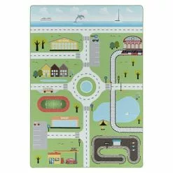 BAUHAUS Kurzflorteppich Play 2902 Grün, 200 X 140 Cm, 100% Polyamide