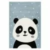 BAUHAUS Kayoom Kurzflorteppich Panda Blau, 170 X 120 Cm, 100 % Polypropylen