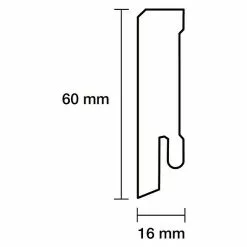 BAUHAUS Sockelleiste 2,44 M X 1,6 Cm X 6 Cm, Gefast, Weiß Lackiert -Angebote Fliesen Verkäufe 12 5488
