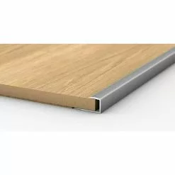 BAUHAUS LOGOCLIC Endprofil 253 Silber, 2,7 M X 24 Mm X 17 Mm, Montageart: Kleben