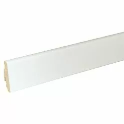 BAUHAUS Sockelleiste FU60L Uni Weiß 2,4 M X 19 Mm X 58 Mm, Gerade