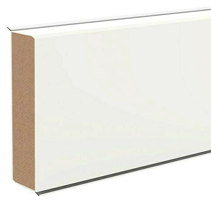BAUHAUS Sockelleiste XL Weiß 2,5 M X 18 Mm X 60 Mm, Gerade 1 BAUHAUS Sockelleiste XL Weiß 2,5 M X 18 Mm X 60 Mm, Gerade