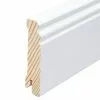 BAUHAUS Sockelleiste Weiß, 2,4 M X 1,8 Cm X 8 Cm, Profiliert