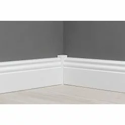 BAUHAUS Sockelleiste Weiß, 2,4 M X 1,8 Cm X 8 Cm, Profiliert -Angebote Fliesen Verkäufe 12 5549