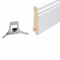 BAUHAUS Sockelleiste Weiß, 2,4 M X 1,8 Cm X 8 Cm, Profiliert -Angebote Fliesen Verkäufe 12 5552