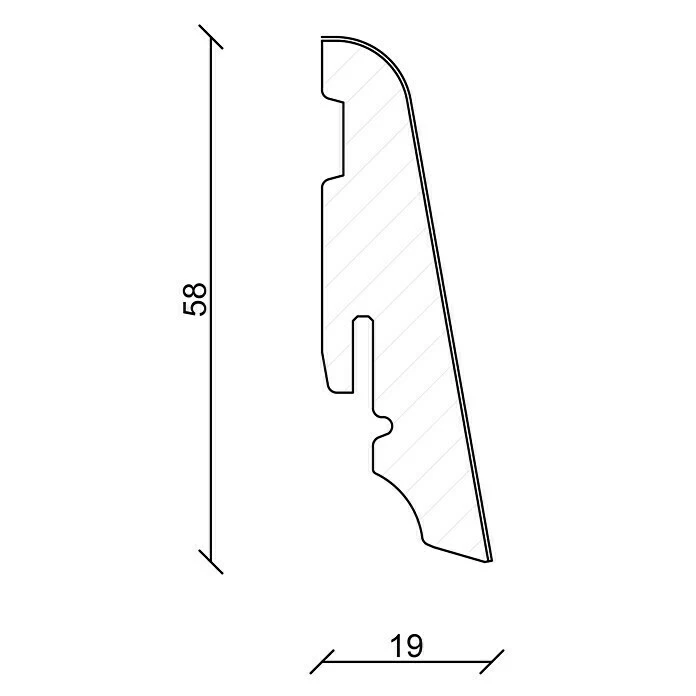 BAUHAUS Profiles And More Furnierleiste SU60L Eiche Esprit 2,5 M X 19 Mm X 58 Mm, Gerade 2 BAUHAUS Profiles And More Furnierleiste SU60L Eiche Esprit 2,5 M X 19 Mm X 58 Mm, Gerade – Bild 2