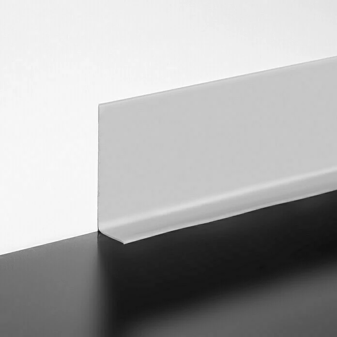 BAUHAUS LOGOCLIC Weichsockelleiste Grau, 10 M X 15 Mm X 50 Mm, Kleben 1 BAUHAUS LOGOCLIC Weichsockelleiste Grau, 10 M X 15 Mm X 50 Mm, Kleben