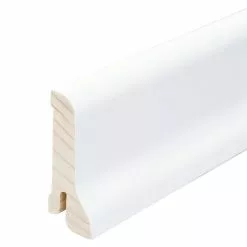 BAUHAUS Sockelleiste Esche Weiß 2,4 M X 2,1 Cm X 6 Cm