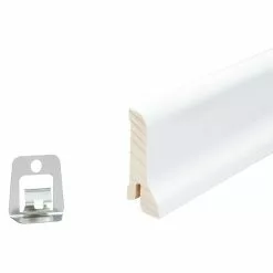 BAUHAUS Sockelleiste Esche Weiß 2,4 M X 2,1 Cm X 6 Cm -Angebote Fliesen Verkäufe 12 5568