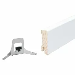 BAUHAUS Sockelleiste Weiß, 2,4 M X 1,6 Cm X 5,8 Cm, Gerade, Kiefer -Angebote Fliesen Verkäufe 12 5577