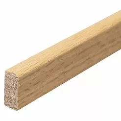 BAUHAUS Sockelleiste 2,42 M X 0,9 Cm X 2,3 Cm, Eiche, Lackiert