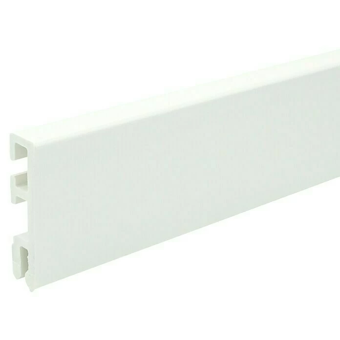 BAUHAUS Sockelleiste Cubica Schneeweiß 2,5 M X 14 Mm X 60 Mm, Gerade 1 BAUHAUS Sockelleiste Cubica Schneeweiß 2,5 M X 14 Mm X 60 Mm, Gerade