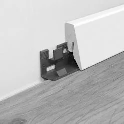 BAUHAUS LOGOCLIC Sockelleiste K40 C Weiß 2,6 M X 19 Mm X 40 Mm, Gerade