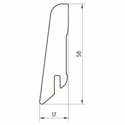 BAUHAUS Egger Sockelleiste Inuvik Eiche 2,4 M X 17 Mm X 60 Mm, Gerade -Angebote Fliesen Verkäufe 12 5617