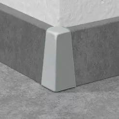 BAUHAUS LOGOCLIC Außenecke K40 C Grau, 2 Stk., Passend Für: LOGOCLIC Sockelleiste K40 C