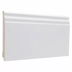 BAUHAUS Sockelleiste Weiß, 2,4 M X 16 Mm X 115 Mm, Profiliert