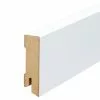 BAUHAUS Sockelleiste 2,44 M X 1,8 Cm X 6 Cm, MDF, Weiß Lackiert, 5 Stk.
