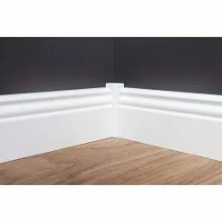 BAUHAUS Sockelleiste Weiß, 2,4 M X 16 Mm X 70 Mm, Profiliert -Angebote Fliesen Verkäufe 12 5806