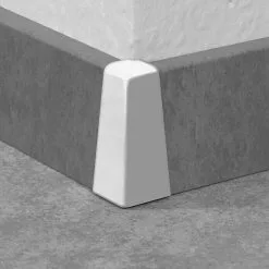 BAUHAUS LOGOCLIC Außenecke K40 C Weiß, 2 Stk., Passend Für: LOGOCLIC Sockelleiste K40 C