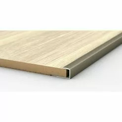 BAUHAUS LOGOCLIC Endprofil 253 Edelstahl Matt, 0,9 M X 24 Mm X 17 Mm, Montageart: Kleben