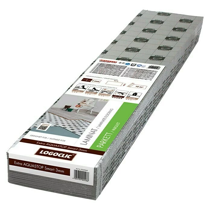 BAUHAUS LOGOCLIC Dämmunterlage Extra Aquastop Smart 10 M², Stärke: 3 Mm 1 BAUHAUS LOGOCLIC Dämmunterlage Extra Aquastop Smart 10 M², Stärke: 3 Mm