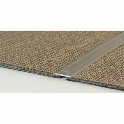 BAUHAUS LOGOCLIC Übergangsprofil 133 Edelstahl Matt, 1 M X 25 Mm X 2 Mm, Montageart: Schrauben