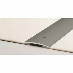 BAUHAUS LOGOCLIC Übergangsprofil 134 Edelstahl Matt, 1 M X 60 Mm X 5 Mm, Montageart: Schrauben