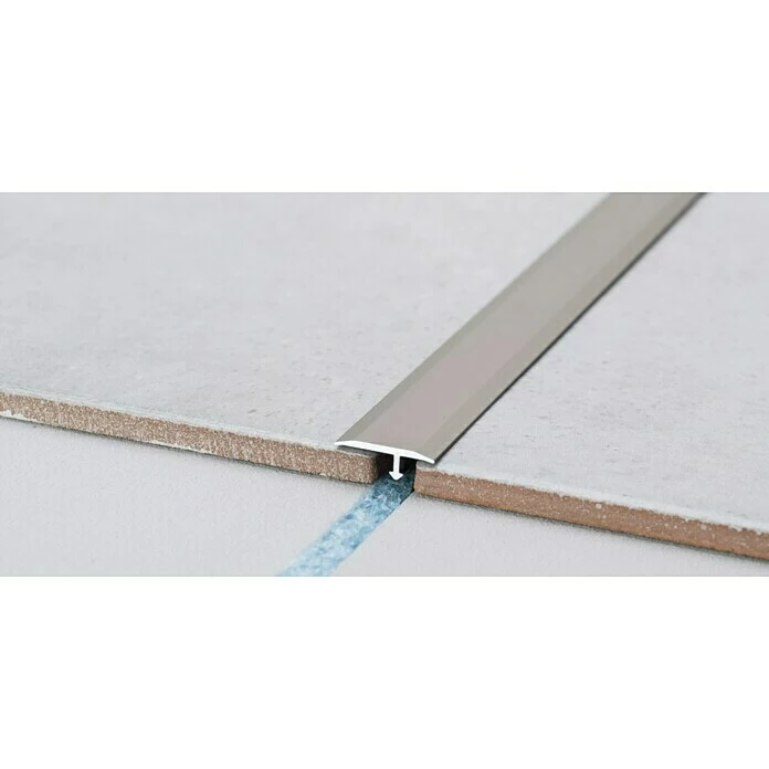 BAUHAUS LOGOCLIC T-Profil 263 Edelstahl Matt, 2,7 M X 20 Mm, Montageart: Kleben 1 BAUHAUS LOGOCLIC T-Profil 263 Edelstahl Matt, 2,7 M X 20 Mm, Montageart: Kleben