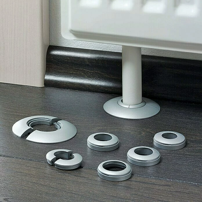 BAUHAUS LOGOCLIC Rohrrosette Silber, 2 Stk., Kunststoff 1 BAUHAUS LOGOCLIC Rohrrosette Silber, 2 Stk., Kunststoff