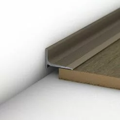 BAUHAUS LOGOCLIC Abschlussprofil 290 Edelstahl Matt, 1 M X 20 Mm X 13 Mm, Montageart: Kleben