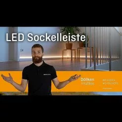 BAUHAUS Deckprofil Cubica LS80 Light Up Weiß, 2,5 M X 19 Mm X 80 Mm -Angebote Fliesen Verkäufe 12 6096