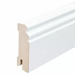 BAUHAUS Sockelleiste Weiß, 2,44 M X 1,8 Cm X 5,8 Cm, Profiliert