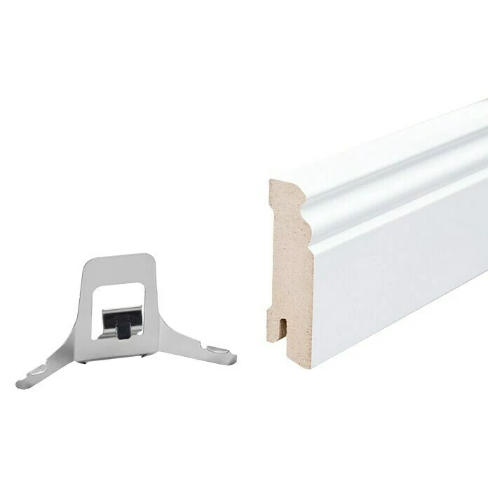 BAUHAUS Sockelleiste Weiß, 2,44 M X 1,8 Cm X 5,8 Cm, Profiliert 5 BAUHAUS Sockelleiste Weiß, 2,44 M X 1,8 Cm X 5,8 Cm, Profiliert – Bild 5