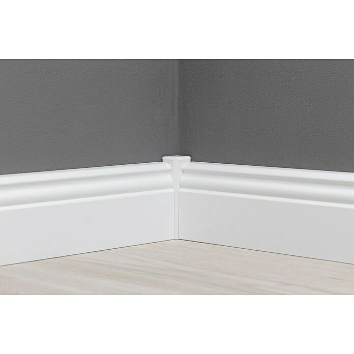 BAUHAUS Sockelleiste Weiß, 2,44 M X 1,8 Cm X 5,8 Cm, Profiliert 6 BAUHAUS Sockelleiste Weiß, 2,44 M X 1,8 Cm X 5,8 Cm, Profiliert – Bild 6