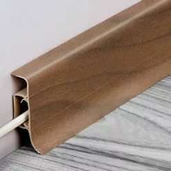 BAUHAUS LOGOCLIC Kabelkanalleiste Nussbaum, 2,5 M X 22,5 Mm X 50 Mm