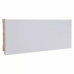 BAUHAUS Sockelleiste Weiß, 2,4 M X 16 Mm X 80 Mm, Gerade