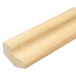 BAUHAUS Sockelleiste Eiche Hell 2,4 M X 2,5 Cm X 2,5 Cm, Geschwungen