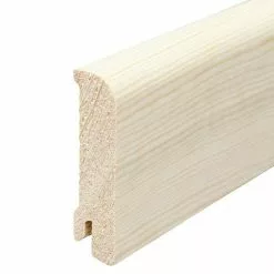 BAUHAUS Sockelleiste 2,4 M X 1,8 Cm X 7,6 Cm, Kiefer, Unbehandelt