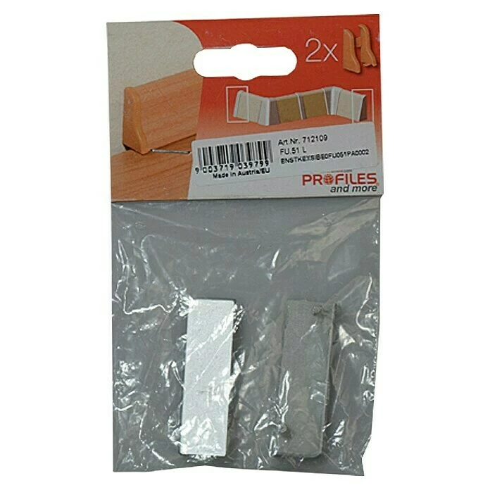 BAUHAUS Profiles And More Endkappe FU51L/KU51L Silber, 2 Stk. 2 BAUHAUS Profiles And More Endkappe FU51L/KU51L Silber, 2 Stk. – Bild 2