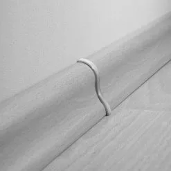 BAUHAUS LOGOCLIC Übergangskappe K40 Chrom Matt, 2 Stk., Geeignet Für: Sockelleiste K40