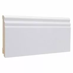 BAUHAUS Sockelleiste Weiß, 2,4 M X 16 Mm X 95 Mm, Profiliert