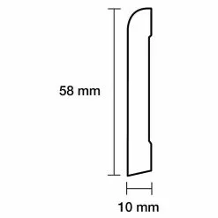 BAUHAUS Sockelleiste Weiß, 2,44 M X 1 Cm X 5,8 Cm, Gerade 5 BAUHAUS Sockelleiste Weiß, 2,44 M X 1 Cm X 5,8 Cm, Gerade -Angebote Fliesen Verkäufe 12 6264