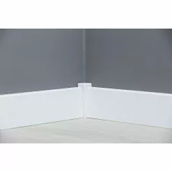 BAUHAUS Sockelleiste Weiß, 2,4 M X 18 Mm X 58 Mm, Konisch -Angebote Fliesen Verkäufe 12 6273