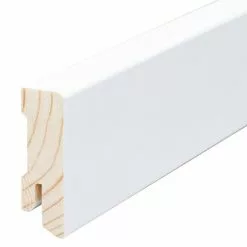 BAUHAUS Sockelleiste 2,4 M X 1,6 Cm X 4 Cm, Nadelholz, Lackiert