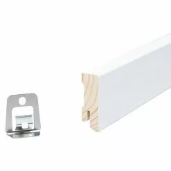 BAUHAUS Sockelleiste 2,4 M X 1,6 Cm X 4 Cm, Nadelholz, Lackiert -Angebote Fliesen Verkäufe 12 6280