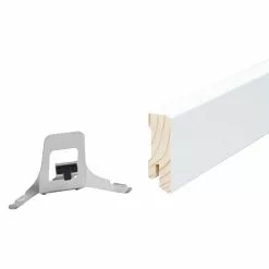 BAUHAUS Sockelleiste 2,4 M X 1,6 Cm X 4 Cm, Nadelholz, Lackiert -Angebote Fliesen Verkäufe 12 6281