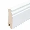 BAUHAUS Sockelleiste 2,44 M X 1,8 Cm X 7 Cm, MDF, Weiß Lackiert, 2 Stk.